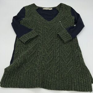 Pilcro And The Letterpress Anthropologie Women’s Wool V-neck Jersey Sweater M